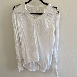 White Lace Women's Blouse